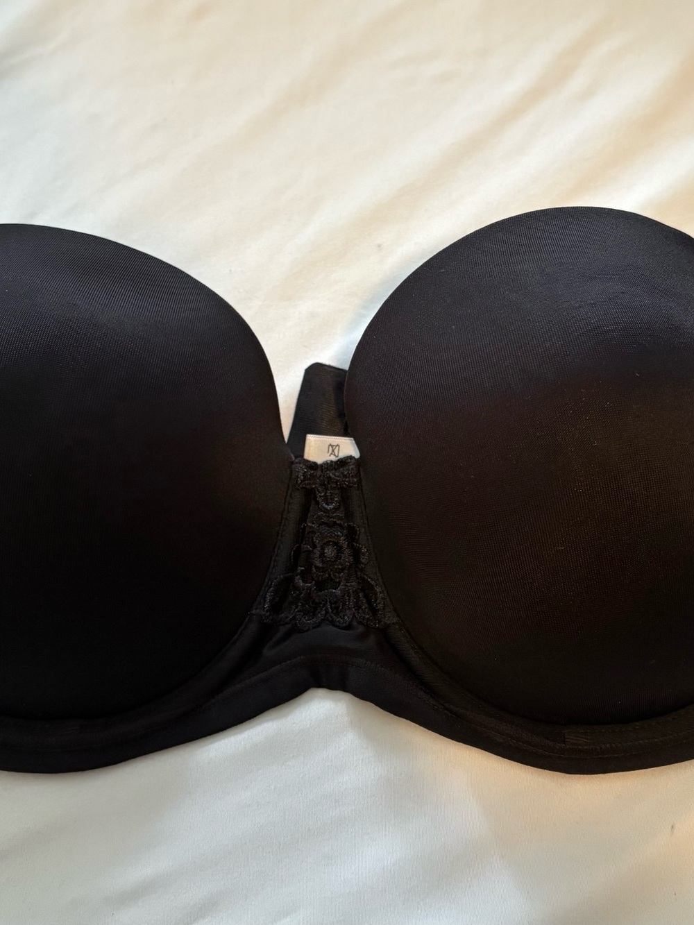 Vanity Fair Beauty Back Strapless Underwire Bra Black 38C 74380